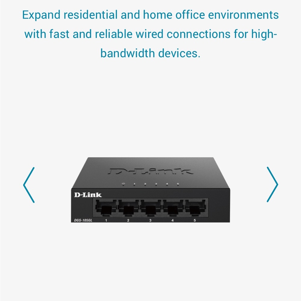 NWT D-Link 5 port Ethernet Switch